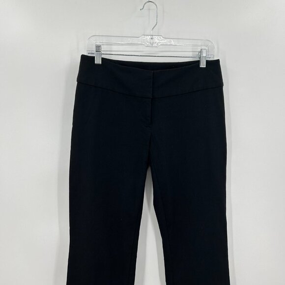 ALFANI Black Mid Rise Straight Leg Dress Pants Career Trouser Slacks Size 6 - Picture 3 of 5